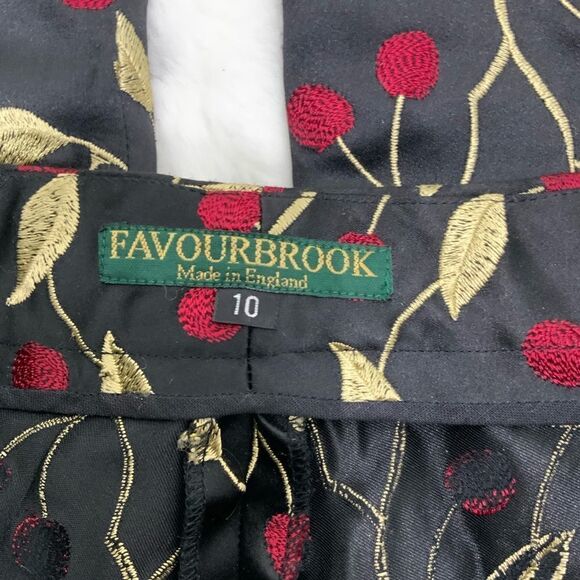 FAVOURBROOK Black silk embroidered pants - Picture 6 of 6